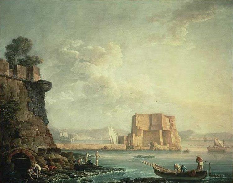 Carlo Bonavia Castel dell'Ovo, Naples oil painting image